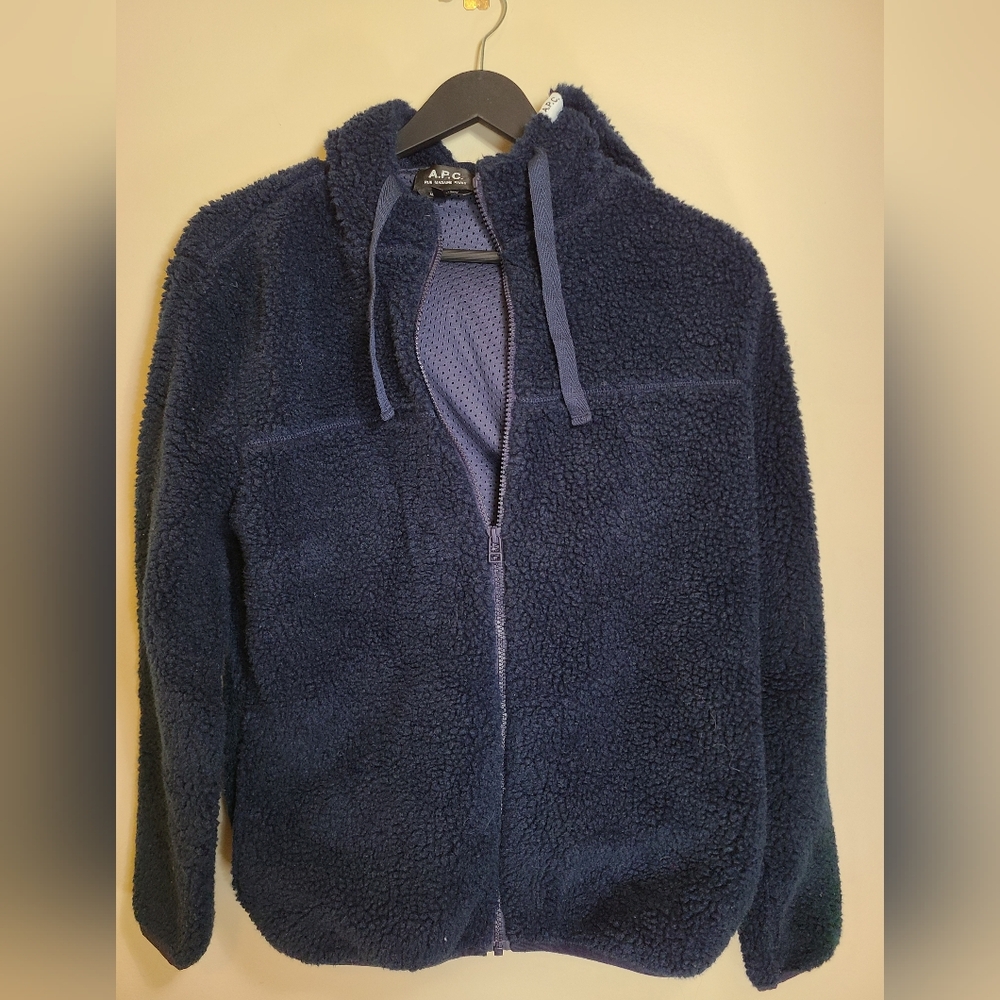 A.P.C Rohan blue fleece size small